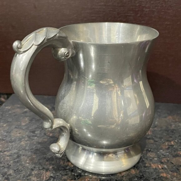 VINTAGE ENGLISH PEWTER MUG MADE IN ENGLAND - Picture 2 of 15